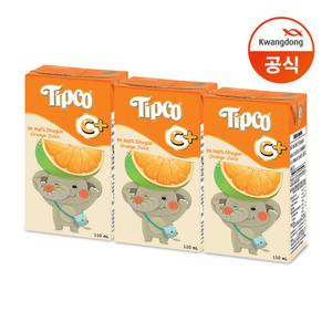 광동 팁코 쇼군 오렌지주스 110ml x 36팩/오렌지/음료수