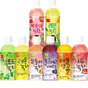 웰그린 스위츠 340ml 500ml 자두녹차 복숭아 블루베리 레몬 애플망고 아이스티