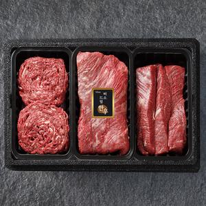한우 소고기 1등급 정육 세트 1kg (불고기+국거리+장조림)