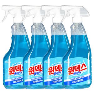 윈덱스 유리세정제 500ml 본품 스프레이 4개