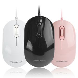 맥스틸 MO-M101U USB 무소음 유선 마우스 RGB LED 컴퓨터 노트북 게이밍 업무용 사무실 가정 추천 양손사용