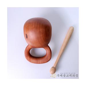 참선목탁 4치 기도용목탁 참선용 민자목탁 가로 12cm