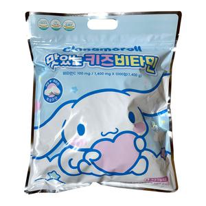 산리오 맛있는 키즈비타민 시나모롤 복숭아맛 1000정 1개 유통기한 26년4월4일