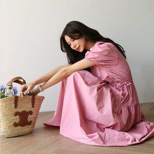 [피핀샵]로맨틱 카라넥 플레어 롱 원피스 38660