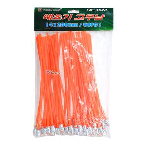 툴맨 예초기 고무날 TM-4020(50PC-1봉) /4x200mm 원형