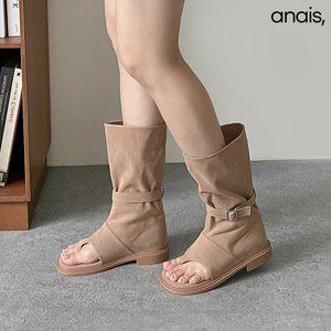 [아나이스] 스웨이드 쪼리 폴딩부츠 2cm_24SS357 [무료배송]