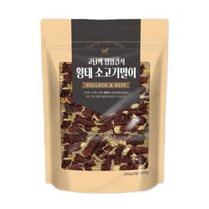 애견간식 황태 소고기말이 300g