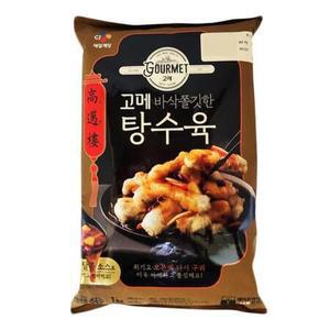 코스트코 CJ 고메 바삭 쫄깃한 탕수육 1kg/냉동 에어프라이어 간편식 특제 소스 동봉 간식 야식 반찬 안주