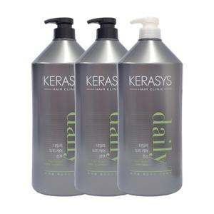 케라시스 두피 클리닉 샴푸 1500ml x2 + 린스 1500ml (대용량)