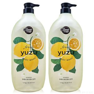 샤워메이트 바디워시 유자 1200g 2개