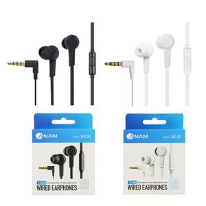 아남 유선이어폰 NO.55 스테레오 통화 음악 일반 3.5mm 음질좋은