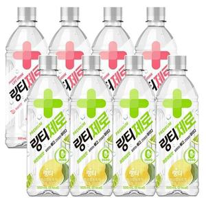 링티 제로 500ml 복숭아4개 + 레몬라임4개