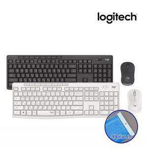 [Logitech]로지텍코리아 MK295 SILENT 무선 키보드 마우스 세트 (블랙/화이트)+실리콘키스킨