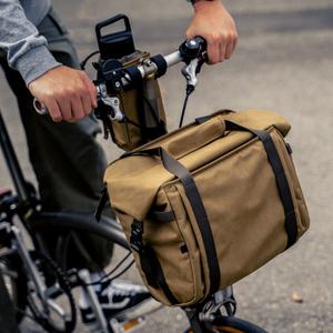 [WOTANCRAFT] 우탄크래프트 브롬톤백 Pioneer Mini Basket Bag Khaki brown