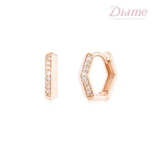 [DIAME]매그놀리아 브리오 18K골드 랩그로운 다이아몬드 귀걸이 FGDE1228WLAB