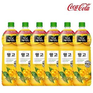 코카 미닛메이드 망고 1.5L X 6ea/ PET 주스 과일 음료수