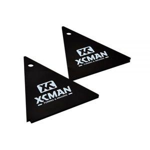 스노우 보드 왁싱 왁스 스키 다리미 XCMAN 알파인 삼각형 스크레이퍼 4mm 두께-다크 브라운-코너 노치 엣지