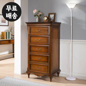 르랑 엔틱 마호가니 원목 화장대 5단 서랍장 (700)