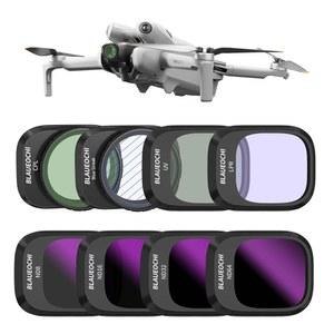 DJI 미니 4 프로, 8팩 UV, CPL, LPR,BS, ND8, ND16, ND32, ND64 편광자 중성 밀도 특수 효과 드론 렌즈 필터, 멀티 코팅 HD 광학 유리 /알루미늄 프레임용 BLAEOCHI ND 필터 세트