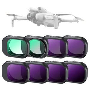 DJI 미니 4 프로, 8팩 UV CPL ND8 ND16 ND32 ND128 ND256 편광자 중성 밀도 드론 렌즈 필터, 멀티 코팅 HD 광학 유리 /김발 세이프와 호환되는 K&F 컨셉 ND 필터 세트