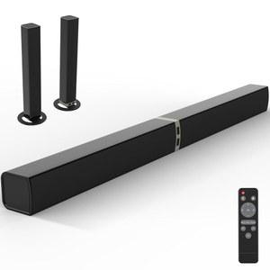 MZEIBO TV 사운드 바, 스마트 TV용 60W 블루투스 5.0 31.5인치 유무선 분리형 ARC /광학 /AUX, 향상된 홈 시어터 오디오