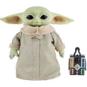 Mattel 스타워즈 RC 베이비요다 Grogu 원격 제어 만달로리안의 12인치 소프트 바디 인형