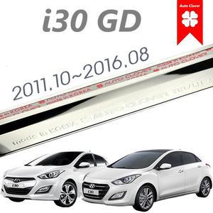 [국산] i30해치백 빗물받이 크롬 레인가드 윈도우바이져 C50175 연식2012-16
