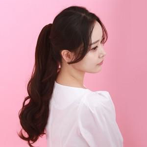 집게핀 웨이브 포니테일 롱S컬 가발