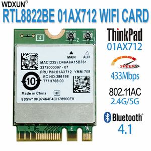 블루투스 호환 4.0 포함 RTL8822BE 802.11ac WLAN Thinkpad E470 E470C E475 E570 E570C E575 P51S S5 T470