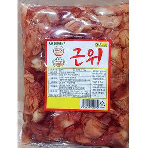 국산 냉동 닭똥집 볶음용 근위 닭모래집 염통1kg