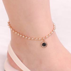 [핑크선물포장 쇼핑백] Jakayla Surgical Steel Ankle bracelet  / 서지컬(써지컬) 발찌