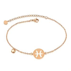 [핑크선물포장 쇼핑백] Malia Surgical Steel Ankle bracelet  / 서지컬(써지컬) 발찌