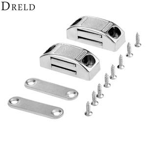 DRELD 도어 캐치 찬장 옷장 캐비닛 래치 스톱 스토퍼 자기 정렬 자석 42x17mm 2 개