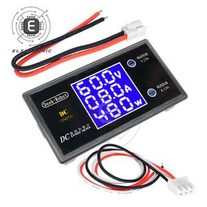 호환 DC 0-100V 10A LCD 디스플레이 디지털 전압계 전류계 전력계 전압 전류 검출기 테스터 12V 24V 36V 10