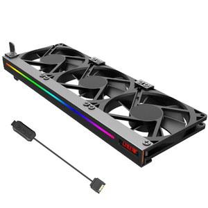 범용 GPU 냉각 동기화 조명 5V 주소 지정 가능 RGB 무음 섀시 PCI 그래픽 카드 쿨러 3X90MM
