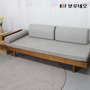 [착불]앳홈 시에스타 원목 아쿠아텍스 데이베드 소파베드 풀셋트