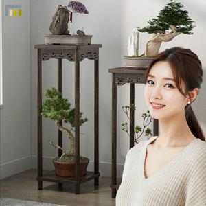 원목 화분받침대 소나무분재 거치대 스탠드 테라스 소품 선반