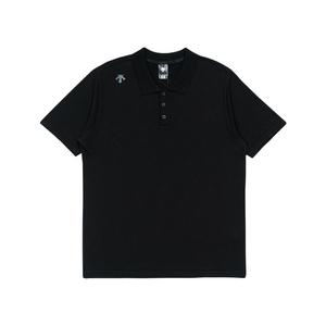 데상트 와펜 니트 폴로 티셔츠 SP221DPS42BLK