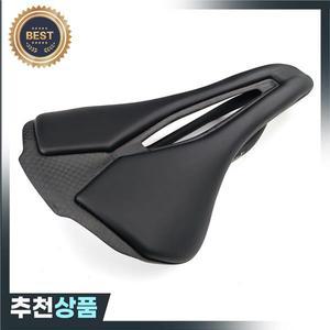 로드 바이크 전체 탄소 섬유 새들 자전거 EVA 가죽 앞 좌석 매트 속이 빈 편안한 통풍