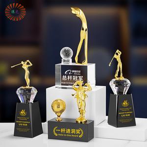 홀인원트로피 고급 골프 홀인원 트로피 상패 스포츠 기념품 대회 선물 클럽 파크골프 용품 애