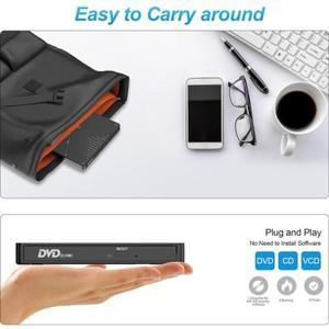 외부 DVD 드라이브 USB3.0 CD-ROM 버너 노트북 PC용 휴대용 듀얼 인터페이스 Type-C