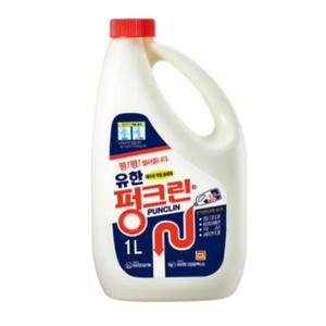 유한락스 펑크린 뚫어뻥액체 배수구클리너 1L 2개