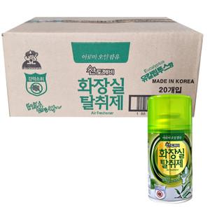 산도깨비 향기속으로 자동향분사기 리필 화장실 탈취제 280mL x 20개 (향캔 1박스)