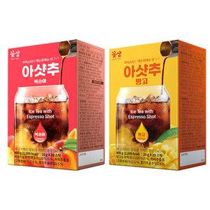 꽃샘 아샷추 복숭아 20T+망고 20T / 아이스티 아라비카 커피
