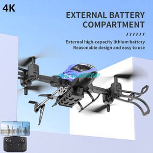 높이 접이식 와이파이 FPV RC 리모컨 전투기 헬리콥터 HD 카메라 4G 4K 모양