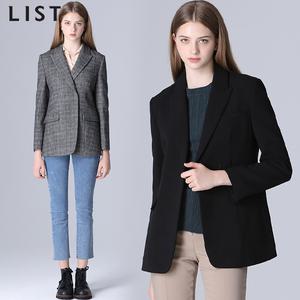 [리스트(LIST)] 이브 피크드 라펠 싱글 재킷 (택가격:308000원)