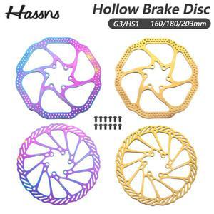 HASSNS 산악 자전거 로터  다채로운 브레이크 디스크 세트  켈리퍼 디스크 로터  MTB 사이클링 액세서리  1