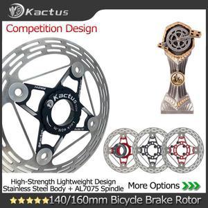 KACTUS 초경량 자전거 디스크 브레이크 로터 140/160mm 센터 잠금 장치 두꺼운 AL7505 도로 MTB EBike 용