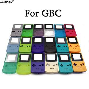 게임보이 컬러 GBC 클래식 게임 콘솔 하우징 케이스용 버튼이 있는 플라스틱 쉘 커버