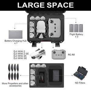 드론 가방 용품 DJI Mini 2 용 보관 가방 SEMini 4K 휴대용 숄더 백 운반  여행용 방수 상자